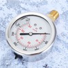 Stainless Steel Hydraulic Liquid Filled Fuel Pressure Gauge 0-3500 PSI