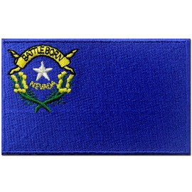 Nevada State Flag Embroidered Emblem Iron On Sew On NV Patch