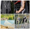 DACUAN Aluminum Carabiner Clips, 6PCS D Shape Spring Snap Hooks