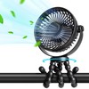 POPERFUN Stroller Fan, 20H Clip-on Fan for Infant 360° Rotate