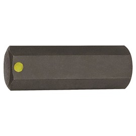 BONDHUS No.43276 Hex Socket Bit, 0.4 inches (10 mm), Insertion Angle: 0.4 inches (9.5 mm), Total Length: 2.6 inches (66 mm), Bit Total Length: 2.0 inches (50 mm), Black Dyed Treatment