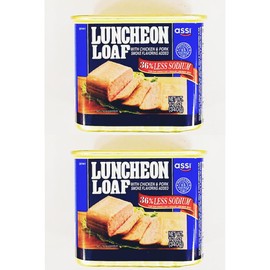 Luncheon Loaf with Chicken & Pork, 36% Less Sodium, Smoke Flavored, 12 oz,2 Pack