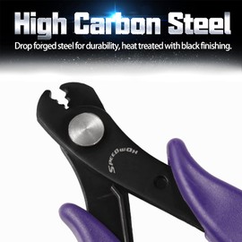 SPEEDWOX 5.5 Inch Memory Wire Cutting Pliers with 500 Loops Memory Wire Set for Bracelet Making Gold Silver KC Gold White K Gold Bronze Bow Jewelry Wire Art Crafts Hobby