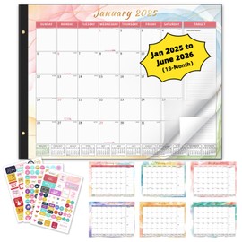 Ospelelf Desk Calendar 2025-2026 Large 22'' x 17'' Calendar 2025 Monthly Desktop Calendar, 18 Month Calendar, Use Jan 2025 - June 2026