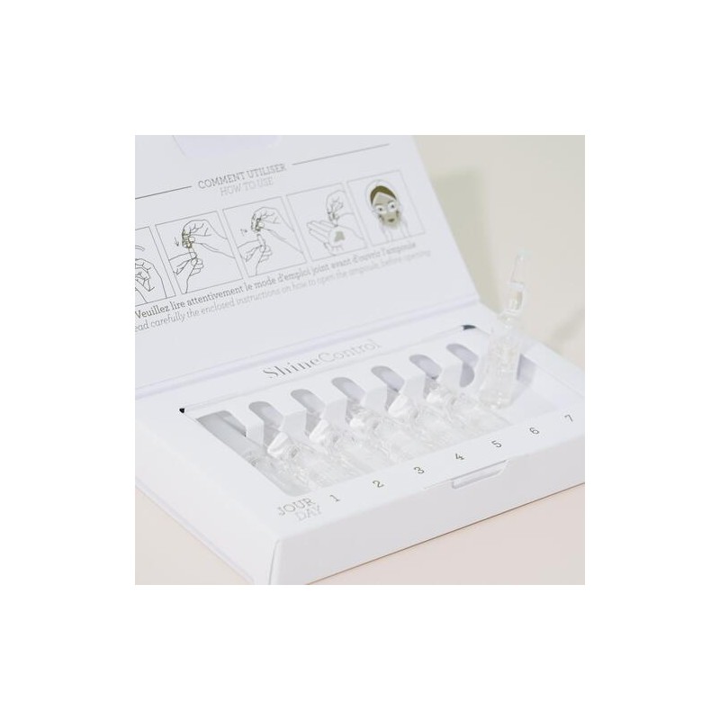 Genetic Shine Control Ampoule 2ml x 7ea Luxury Ampoule Stand,