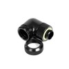 Barrow G1/4" to 14mm Multi-Link Fitting, 90 Degree Rotary, Black