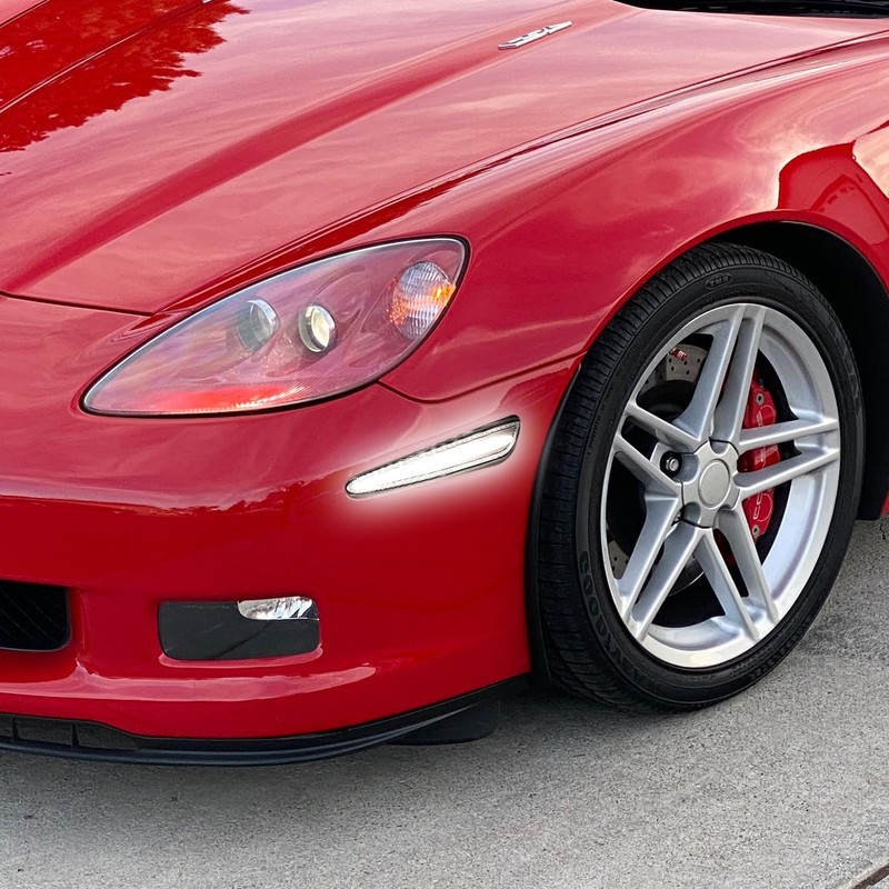 ROCCS C6 Corvette Side Marker Lights Compatible with Chevy Corvette
