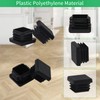 FiveEyes 1x1 1" Square Tubing Plastic Plug End Caps 10