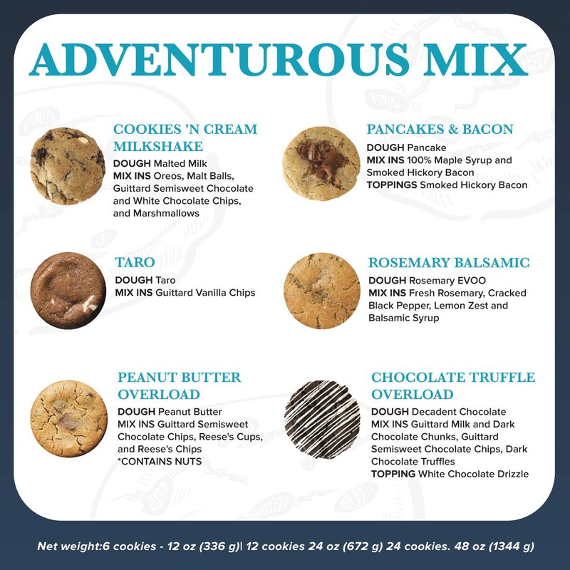 The Cravory: Freshly Baked Cookies - Adventurous Mix Variety Pack