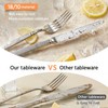 KINGSTONE Silverware Set, 5-Piece 18/10 Stainless Steel Flatware Set -