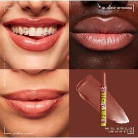 NYX Professional Makeup Fat Oil Slick Click | Brillo de Labios | Tono Link In My Bio 2g