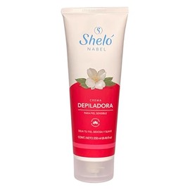 Sheló Nabel Crema Depiladora para Piel Sensible, con Extractos Naturales, Deja la Piel Sedosa y Suave, 250 ml