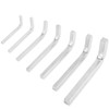 PEUTIER 7pcs Square Head Wrench Set, 3/4/5/6/7/8/10mm L-Shaped Wrench Chrome