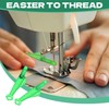 20Pcs Fish Mouth Sewing Machine Needle Threader, Sewing Machine Needle