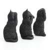 Veronese Design 4 Inch Black Kittens Hear Speak See No