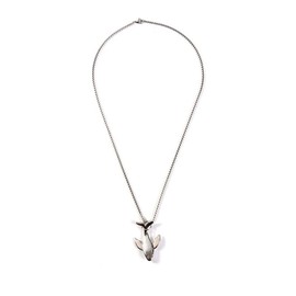 DUTACK Charm Blue Whale Jumping Pendant Necklace Fashionable Men and Women Simple Necklace Sweater chain Accessories jewelry