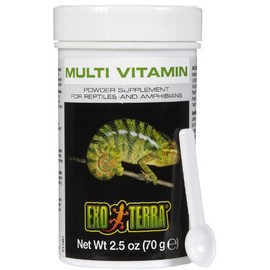 Exo Terra Multi Vitamin Powder Supplement for Reptiles & Amphibians - Balanced Blend of Vitamins, Minerals, Amino Acids & Trace Elements - Supports Growth, Reproduction & Vital Functions 2.5 oz