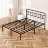 Kujielan 12 inches Queen Size Bed Frame with Minimalist headboard,Metal