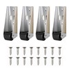 Rigid Casters Wheels Set of 4, Vertical & Horizontal Mounted
