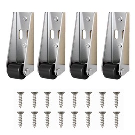 Rigid Casters Wheels Set of 4, Vertical & Horizontal Mounted Fixed Caster for Door Sagging, Large Drawer, Sliding Beds, Furniture, Workbenches, Silent and Wear Resistant, High Capacity Load