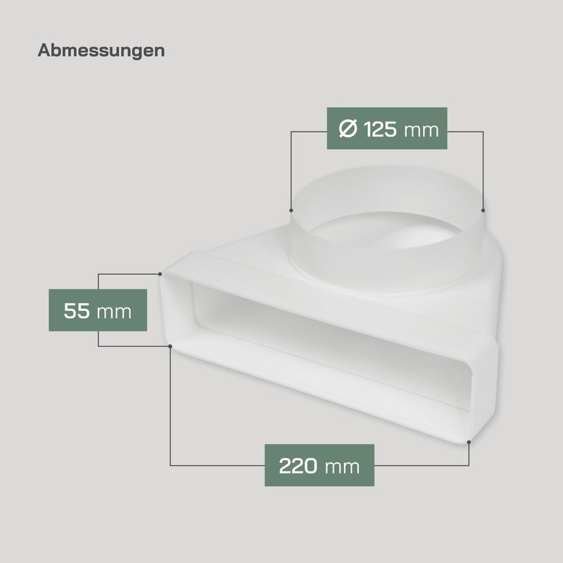 Vent Systems 90 Degree Angle Connector for 220 x 55