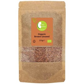 Organic Brown Linseed (Flaxseed) - Certified Organic - by Busy Beans Organic (250g)