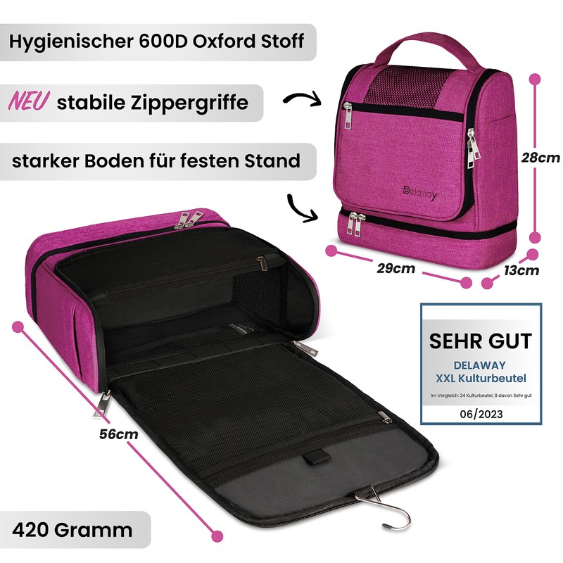 DELAWAY® XXL toiletry bag for hanging up - toiletry bag