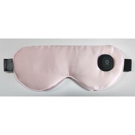 Ezona Silk Cordless Heated Eye Mask, Warm Eye Compress Mask for Dry Eyes, Washable Eye Heating Pad for Trave(Pink)