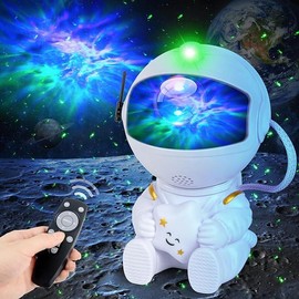 Astronaut star projector,Galaxy Projector with Timer and Remote Control for Adults Bedroom Decoration, Christmas, Party, Birthday,Star Night Light LED Galaxy Astronaut Galaxy - Style: Star-White