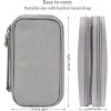 Caoodkdk Electronic Organizer Bag, Waterproof Portable Electronic Organizer Travel Acc...