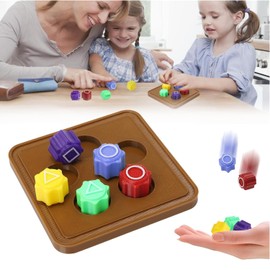 QOOWFEANIG Gonggi Korean Game Set with 5 Colorful Stones & Board-Traditional Stone Grabbing Game for Hand-Eye Coordination,Korean Cultural Skill Toy Hand Eye Coordination Training Toy (Set with Base)