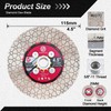 FOCSTOL Diamond Tile Saw Blade - 4.5''(115mm) Double Side Cutting