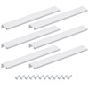 sourcing map Cabinet Finger Edge Pull, 10pcs 250mm/9.84 Aluminum Alloy
