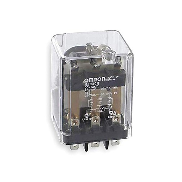 MJN3C-N-AC240, Power Relay 240VAC 7.2KOhm 10A 3PDT(38.73x35.56x55.49) mm Socket