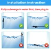 AQUANEAT Aquarium Heater, 100W Fish Tank Heater, Adjustable Submersible Water