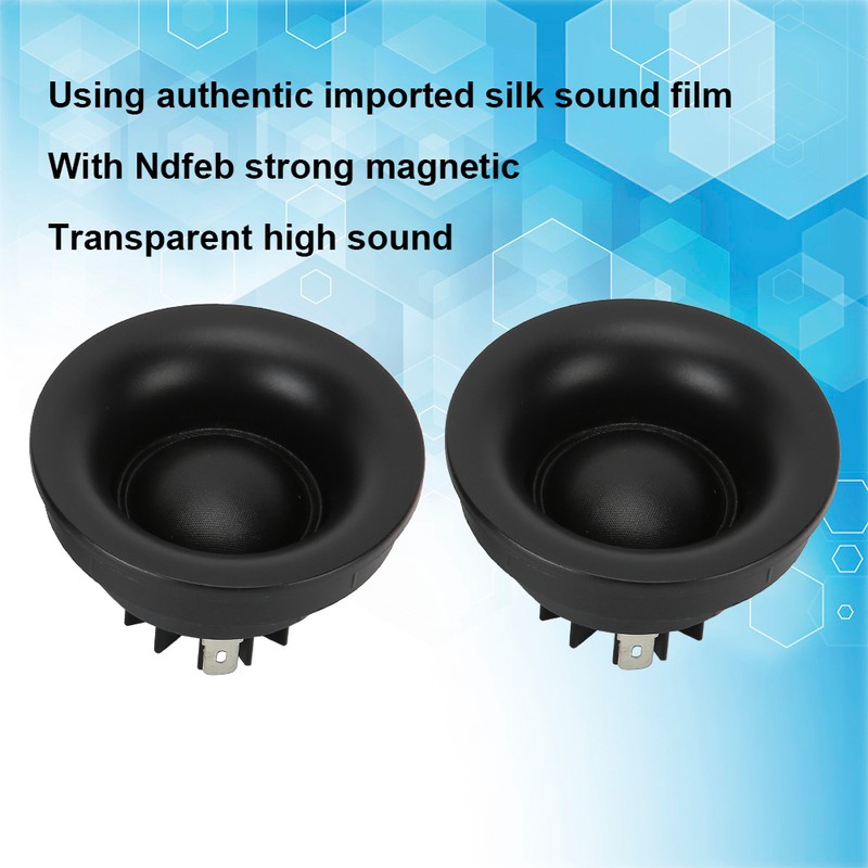 2PCS Treble Silk Film Ball Roof Tweeter Loudspeakers 25 Core
