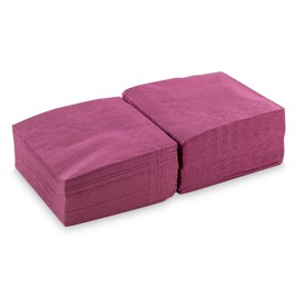 Pendant Light Ser22204591 Coktail, Serviette, 20 x 20, 2-Ply, 1/4 Fold, 100 Napkins Plain with Border, Bordeaux