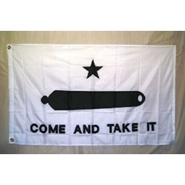 AES 4x6 Embroidered Sewn Texas TX Gonzales Gonzalez Come and Take It 2ply 600D Synthetic Cotton Flag 4'x6' Banner