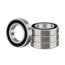 XiKe Pack of 4 6802-2RS Ball Bearings 15 mm x 24 mm x 5 mm, Deep Groove Ball Bearing with Seals, Suitable for DIY, Lathe, 3D Printers, Motors, Generators and Garden Tools etc.