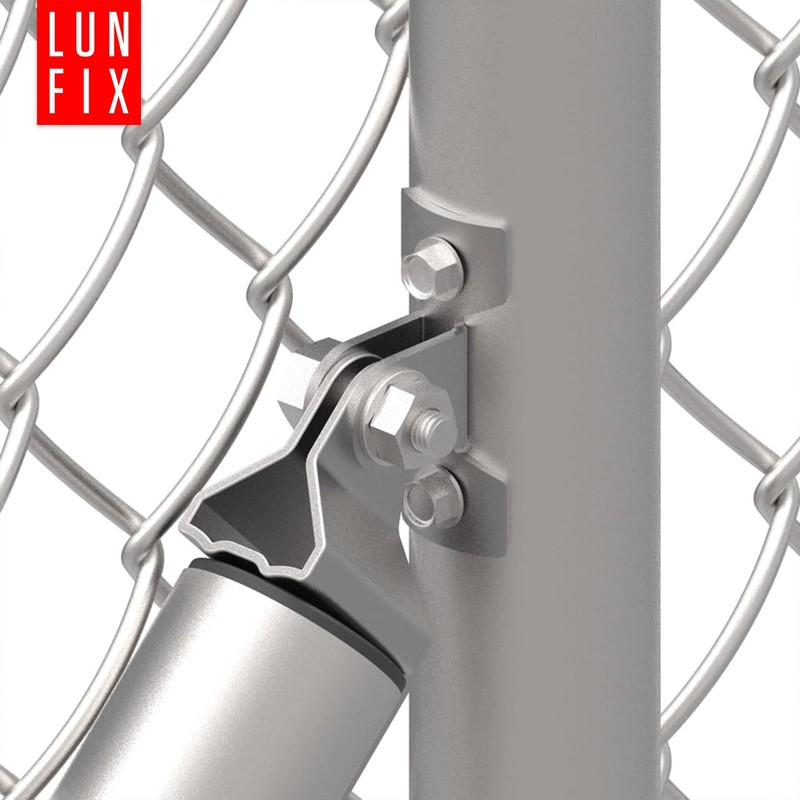 Cross Brace Bracket for Attaching Struts to Round Fence Posts