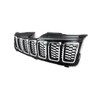 Front Upper Bumper Grille W/Chrome Trim Compatible With 2017-2020 Je-ep