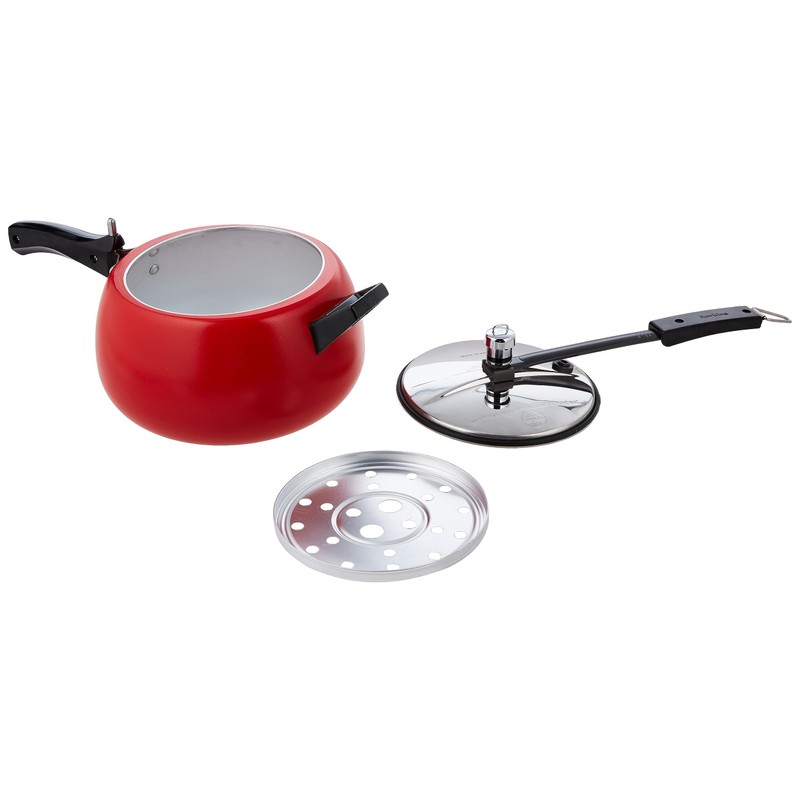 Hawkins 5 Litre Contura Pressure Cooker, Ceramic Coated Handi Inner