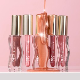 HECI S-Curve Moisturizing Lip Gloss Vegan Cruelty Free Lip Oil High Pigment Hydration Long Lasting for All-Day Glam Lip CareColor: # Twlilight Shimmer