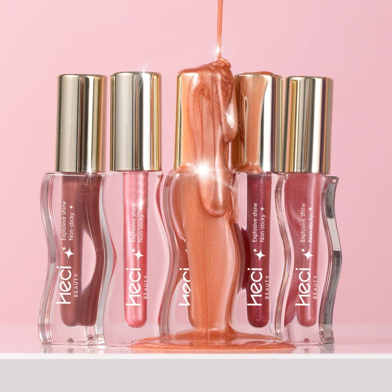 HECI S-Curve Moisturizing Lip Gloss Vegan Cruelty Free Lip Oil