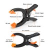 Spring Clamps for Woodworking, Lytool 4Pcs 6 Inch Quick-Release Ratcheting