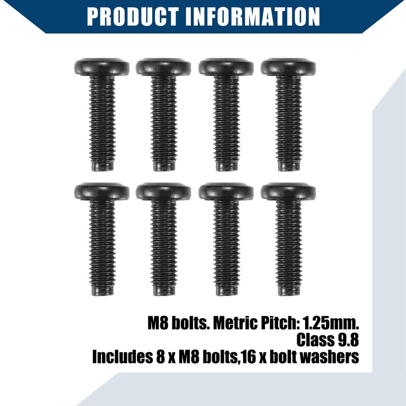 Hihaha Windshield Frame Bolts & Hinge Torx Screws / 8