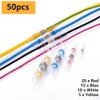 50 PCS Solder Seal Wire Connectors, Waterproof Heat Shrink Tubing