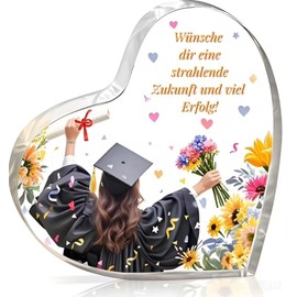 OYIWINMI Best Bachelor Gift for Passing Exam, Bachelor Graduation Gift, Unique Heart Shaped Acrylic Home Decoration/Souvenir, Congratulations Gift for Passing Exam