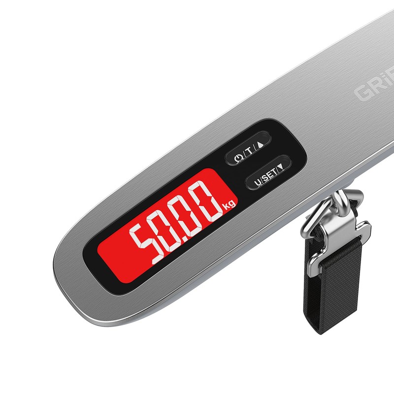 GRIFEMA GA2006 Digital Luggage Scale, 50kg (110lb) Capacity, Backlit LCD