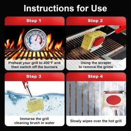 Does not apply Bristle Free BBQ Grill Brush with Scraper and Replacement Head for Outdoor Grill